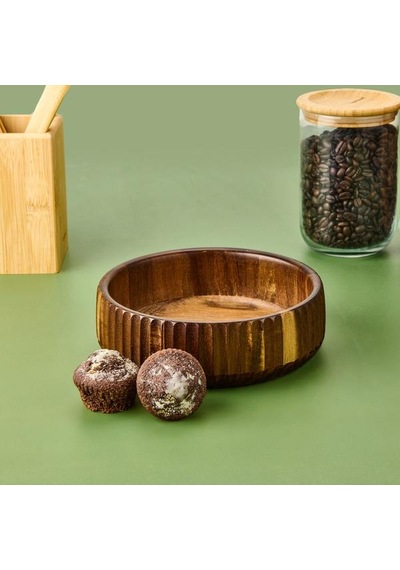 Mien Akasya Curve Kase - Kahverengi - 19 Cm Kahverengi