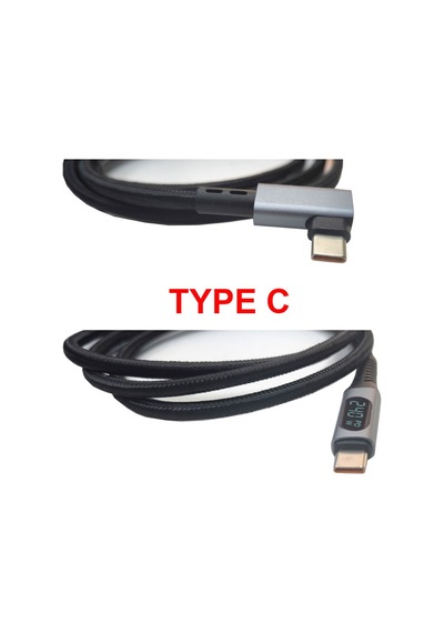 Usb Type C 4.0 8k 60 Hz Görüntü Desteği 90 Derece Dijital Göstergeli 1m