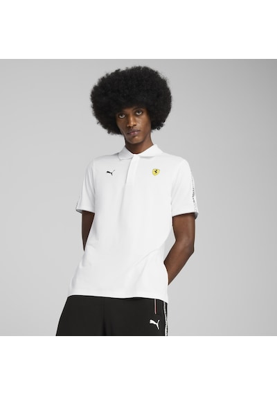 Puma 63018504 Ferrari Race Cloudspun Polo Erkek Polo Tişört Beyaz
