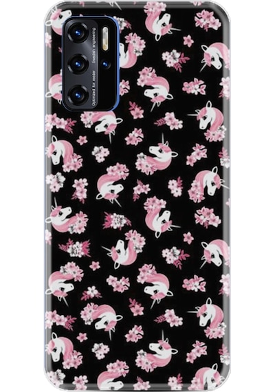 Reeder P13 Blue 2021 Kılıf Boyun Askılı Unicorn Flowers 1406