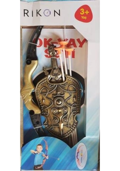 Büyük Boy Savaşçı Ok Yay Kılıç Kalkan Seti