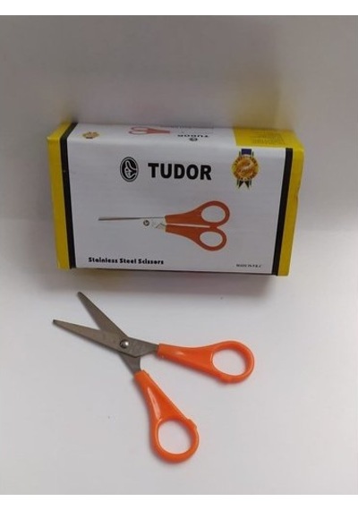 Tudor No-125 Sarı Küçük Kırtasiye Ofis Makası 12 Adet