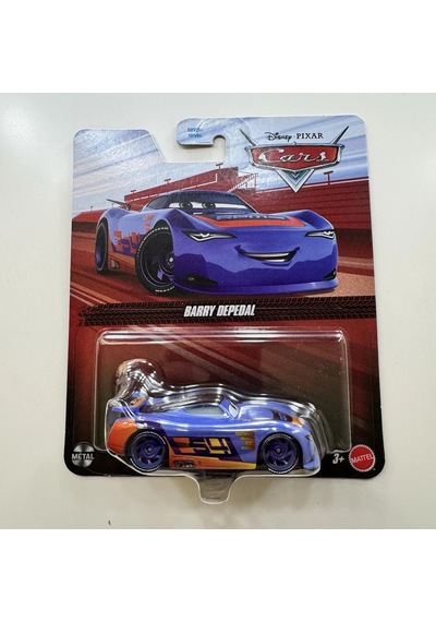 Disney Pixar Cars Barry Depedal Metal Oyuncak Araba Mavi