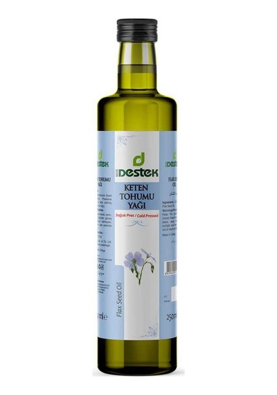Destek Keten Tohumu Yağı 250 Ml Soğuk Sıkım - Bitkisel Omega-3 Kaynağı