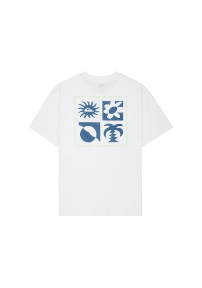 Evo Blossom Of Beyaz Bisiklet Yaka Normal Baskılı Erkek T-shirt White