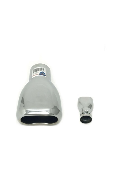 Carmind Oval Yan Kesik Kromajlı Egzoz Ucu C-419d