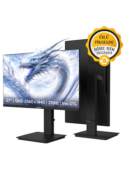 James Donkey Ravel Q70 27'' 210hz 1ms Gtg Fast Ips Qhd 2k Pivot Gaming Monitör Ölü Pikselde Anında Değişim