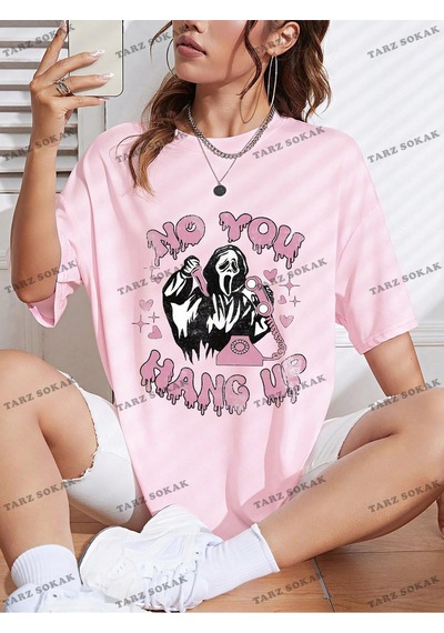 Flood Of Style Unisex Bay Tişört Kod-1405 Pembe