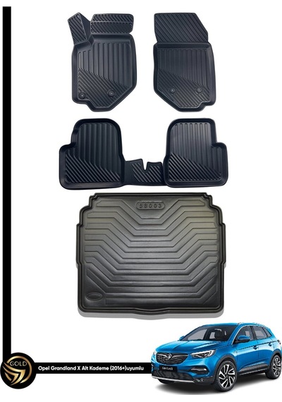 Opel Grandland X 3d Havuzlu Paspas +bagaj Havuzu Kauçuk Set Nova