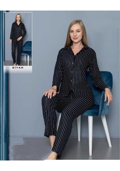 Işılay Kadın Pijama Takımı Siyah