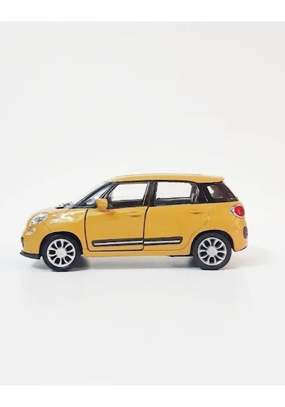 Fiat 500l 1:38 Model Maket Araba Sarı/yeşil