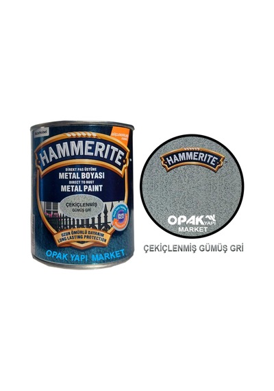 Hammerite Çekiçlenmiş Gümüş Gri 0,75l