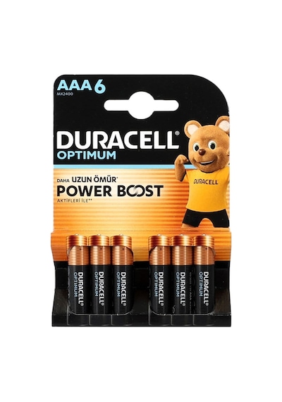 Duracell Optimum Power Boost Aaa İnce Kalem Pil 6lı