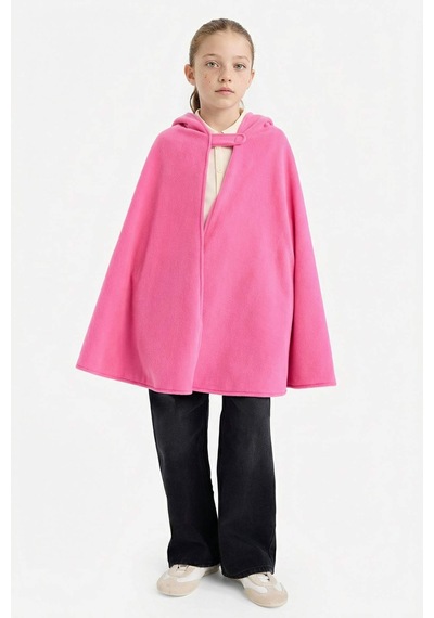 Defacto Kız Çocuk Kapüşonlu Polar Pelerin Kostüm G7013a825wnpn2 Pembe-pn2