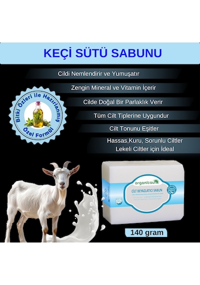 Organicsun Doğal Keçi Sütü Sabunu 140 G
