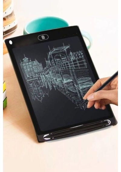 Writing Tablet Lcd 8.5 Inç Dijital Kalemli Çizim Yazı Tahtası Grafik Not Yazma Eğitim Tableti-siyah