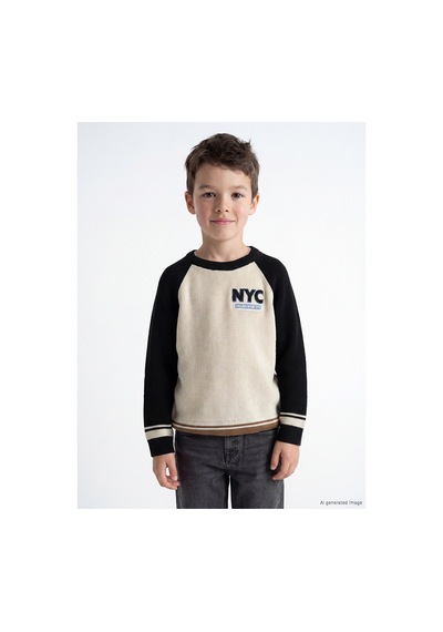 LC Waikiki Alıta Cıty Farkıyla Lcw Kids Siyah Nyc Nakışlı Oval Yaka Erkek Çocuk Triko Kazak Siyah - 925589641 Siyah LC Waikiki Alıta Cıty Farkıyla Lcw Kids Siyah Nyc Nakışlı Oval Yaka Erkek Çocuk Triko Kazak Siyah - 925589641 Siyah