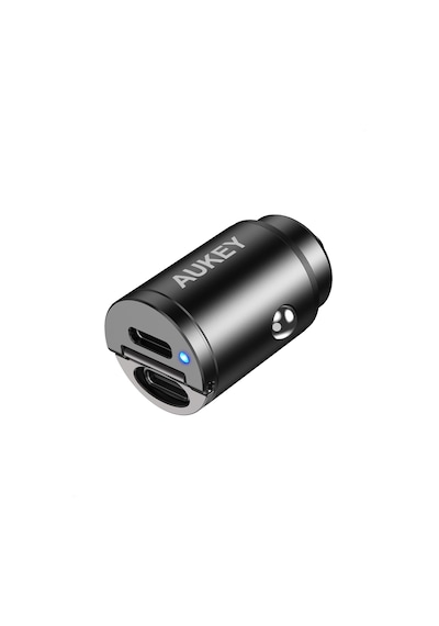 Aukey Cc-a4-bk 30w 2 Port Type-c Pd Destekli Araç Şarj Cihazı - Siyah