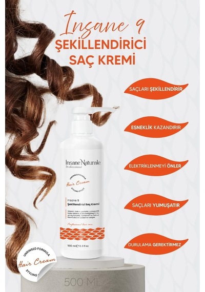Şekillendirici, Bukle Belirginleştirici Saç Bakım Kremi 500 Ml
