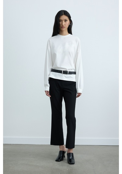 Suud Collection Ekru Dune Oversize Manşetli Tişört