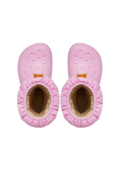 Crocs Classic Neo Puff Boot T Pink Tweed/gum Çocuk Bot 207683-6xq Pembe