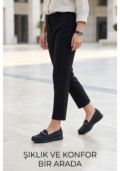 Liarca Aura Comfort Ortopedik Tabanlı Işıltı Detaylı Kadın Siyah Günlük Casual Loafer Ayakkabı Liarca Aura Comfort Ortopedik Tabanlı Işıltı Detaylı Kadın Siyah Günlük Casual Loafer Ayakkabı