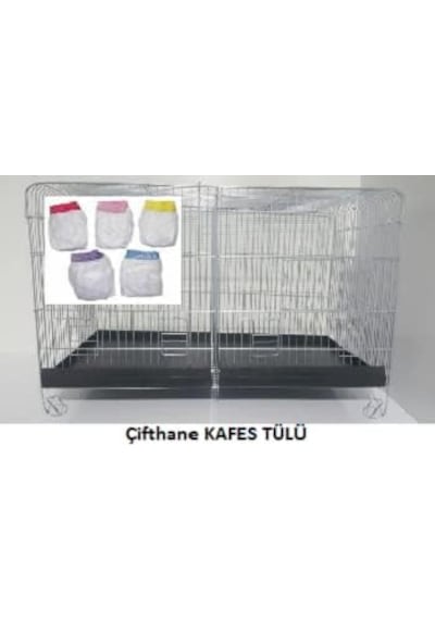 Kuş Kafes Tülü Çift Hane Salma Kafes