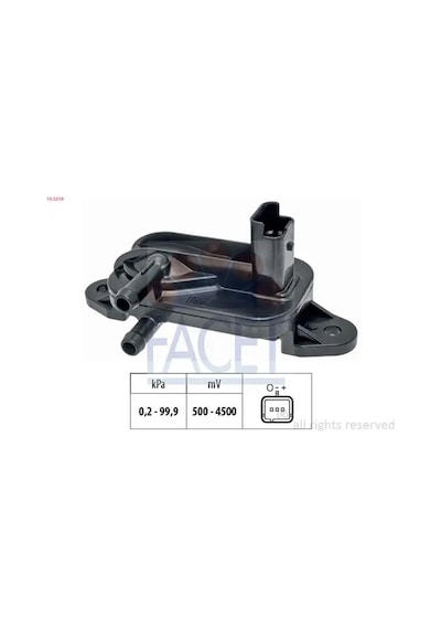 Peugeot 407 Egzoz Basinc Sensoru 2.0 Hdi 2004-2011 Facet 103316