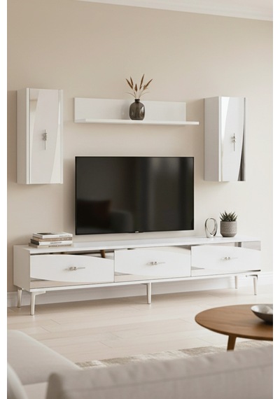 Tvr1813bs - Elips Tvr180 Ünitesi Takım Beyaz - Sılver 180cm