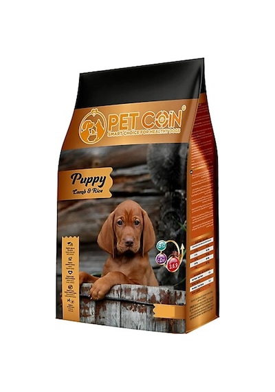 Pet Coin Kuzu Etli Yavru Köpek Maması 15 KG