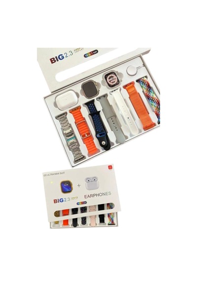 9 Ultra Akıllı Saat 49mm 2inç Ekran 7 Kordonlu Ve Bluetooth Kulaklık