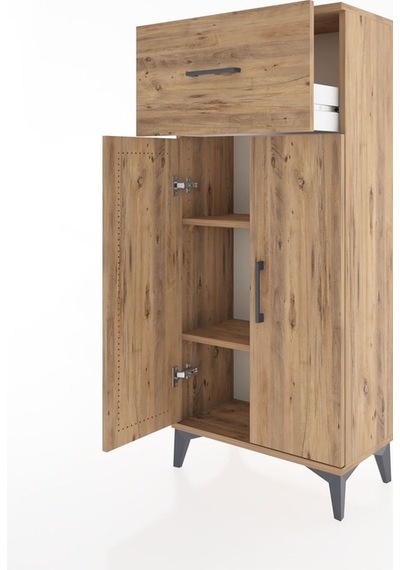 Hyperion Dolap 2 Raflı Tek Çekmeceli 2 Kapaklı 60x44x134 Çam-çam Atlas Çam Hyperion Dolap 2 Raflı Tek Çekmeceli 2 Kapaklı 60x44x134 Çam-çam Atlas Çam