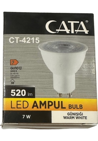 Cata Ct-4215 Günışığı 7w Gu10 Duylu Led Spot Ampul 8 Adet 100