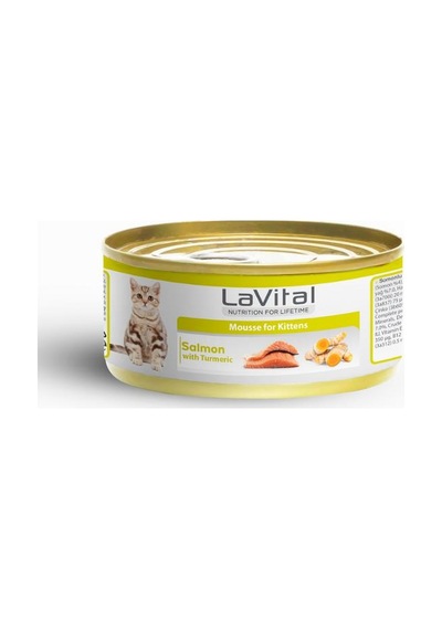 Lavital Somonlu Ve Zerdeçallı Yavru Kedi Konservesi 85 Gr