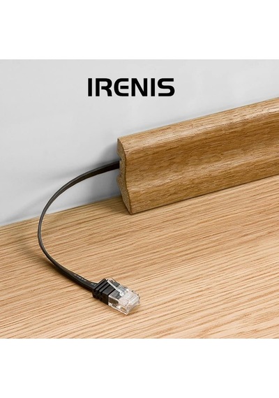 Irenis Cat6 Kablo Uzatma Seti Yassı Ethernet Kablo Ve Ekleyici 50 CM