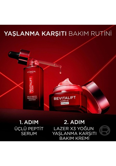 Revitalift Lazer Yaşlanma Belirtileri Karşıtı Üçlü Peptit Bakım Serumu