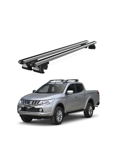 Venüs Mitsubishi L200 2015-2023 Uyumlu Gri Ara Atkı Port Bagaj Tavan Barı