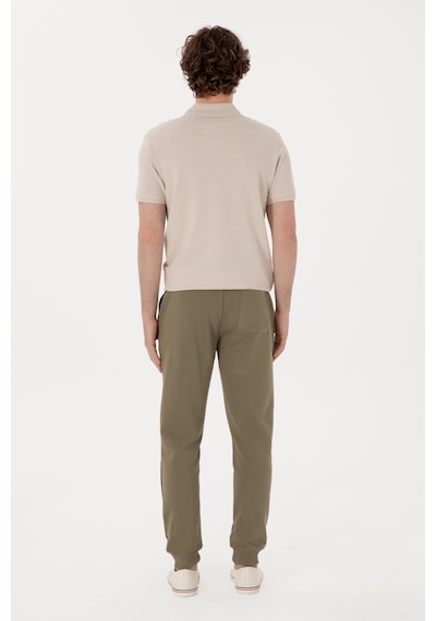 U.S. Polo Assn. Erkek Slim Fit Lastikli Paça Vizon Eşofman Altı 50298047-VR052 U.S. Polo Assn. Erkek Slim Fit Lastikli Paça Vizon Eşofman Altı 50298047-VR052