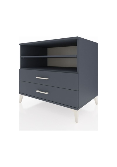 Kronos Şifonyer 2 Raflı 2 Çekmeceli 88x59x80 Antrasit-antrasit Antrasit
