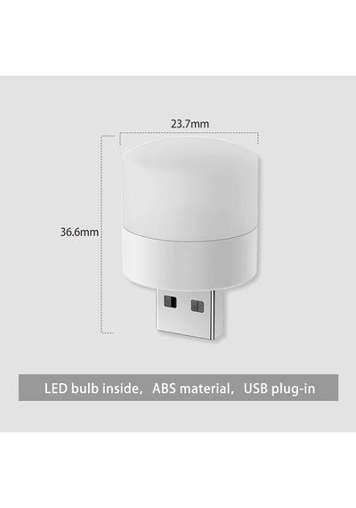 Xspring Mini Usb Led Işık Lambası, 6 Adet Usb Fişli Led Gece Lambası, Yatak Odası, Koridor, Kamp, Okuma, Uyku İçin Rgb Taşınabilir Ortam Lambası Sıcak Işık