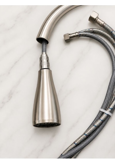 Mitigeur Kitchen Faucet Yeni Mutfak Musluğu Dayanıklı Modern Tasarım Gümüş