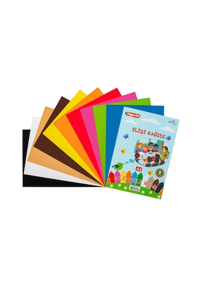 Bigpoint Elişi Kağıdı A4 Karışık 10 Renk- 80 Gram