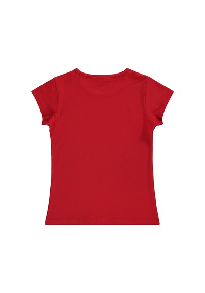 Civil Girls Basic 10-13 Yaş Tişört - Kırmızı