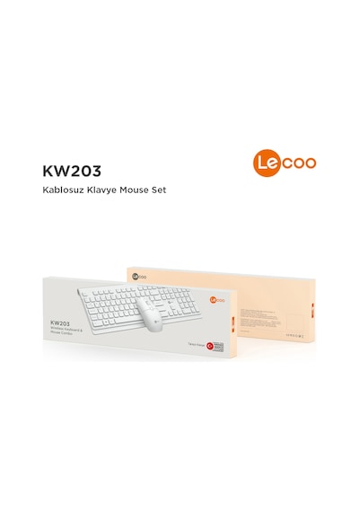 Lecoo KW203 Kablosuz Türkçe Q Klavye & Mouse Set