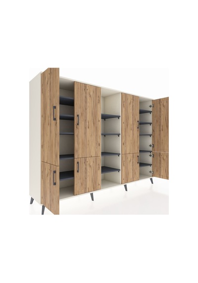 Hyperion Dolap 14 Raflı 8 Kapaklı 220x44x163 Aytaşı-çam/antrasit Atlas Çam/antrasıt - Aytası Hyperion Dolap 14 Raflı 8 Kapaklı 220x44x163 Aytaşı-çam/antrasit Atlas Çam/antrasıt - Aytası