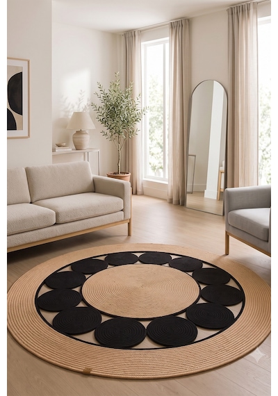 Jüt Hasır Yuvarlak Kilim Halı Yolluk Dekoratif Örgü Halı Doğal Görünümlü Bohem Kilim Salon Oturma Odası Balkon Mutfak Yatak Odası Koridor 7223bambusiyah Jüt Hasır Yuvarlak Kilim Halı Yolluk Dekoratif Örgü Halı Doğal Görünümlü Bohem Kilim Salon Oturma Odası Balkon Mutfak Yatak Odası Koridor 7223bambusiyah