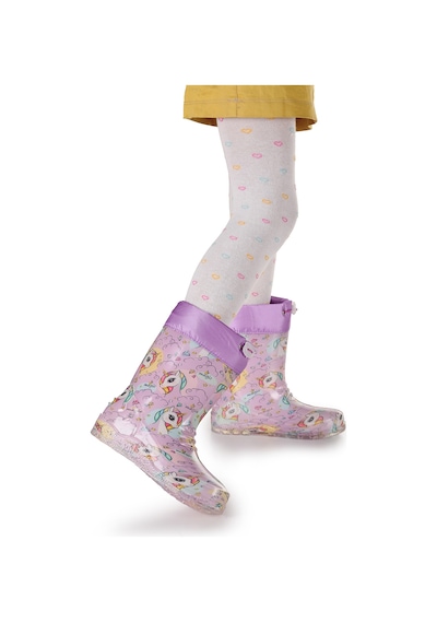 Kiko Kids Unicorn Su Geçirmez Kız Çocuk Yağmur Çizmesi Lila - Turkuaz Lila - Turkuaz