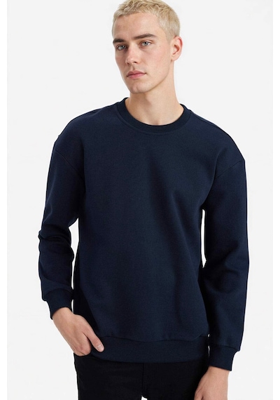 Defacto Boxy Fit Pike Sweatshirt E1519ax26spnv64 Lacivert-nv64