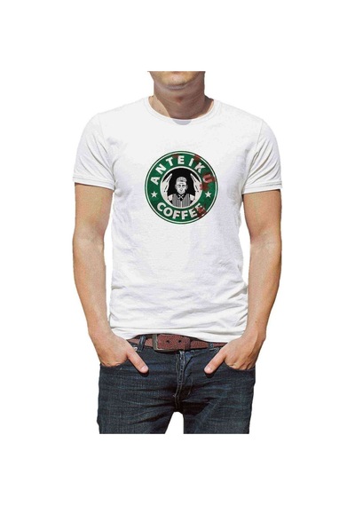 Anime Tokyo Ghoul Anteiku Baskılı Beyaz Erkek Tshirt (531007492)