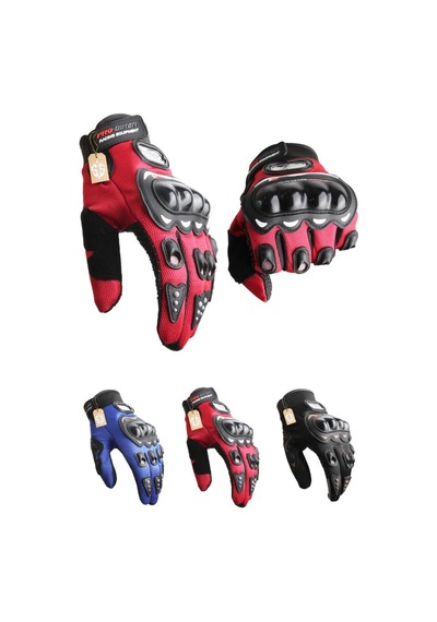 Biker Tam Parmak Korumalı Ve Nefes Alabilen Telefon Uyumlu Motorcu & Bisiklet Eldiveni Pro Sürüş Eldiveni